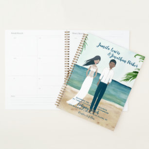 Planificateur de mariage Watercolor Beach