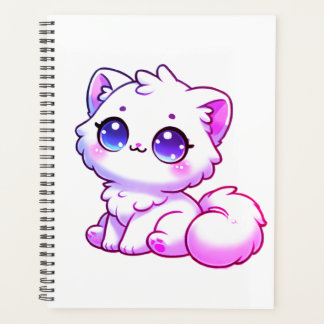 Planificateur de mignon chaton kawaii moelleux