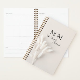 Planificateur de mom beige minimaliste
