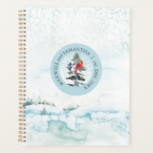 Planificateur de Noël Aquarelle Hiver Merveilleux