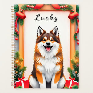 🎁Planificateur de Noël Chien Mignon Cadeau de Déc
