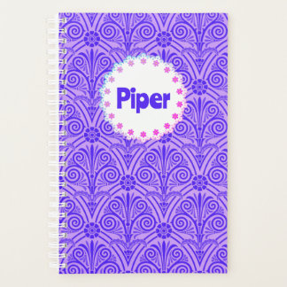 Planificateur de nom de Boho Motif violet