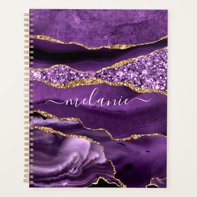 Planificateur de Parties scintillant Purple Gold a (Devant)