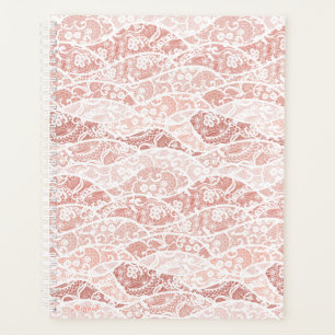 Planificateur de pêche en dentelle blanche Faux