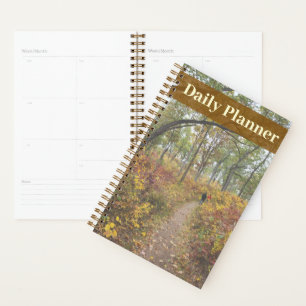 Planificateur de photographie de forêt automnale