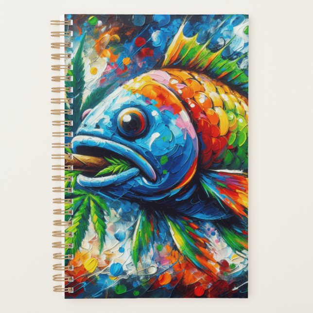 Planificateur de poissons coloré (Devant)