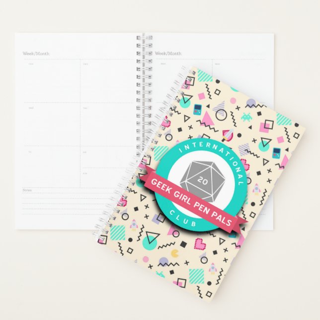 Planificateur de stylo geek (Devant avec enveloppe)