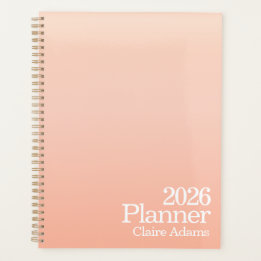 Planificateur dégradé orange moderne