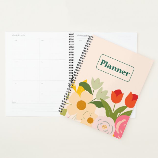 Planificateur d'élégance florale (Devant avec enveloppe)
