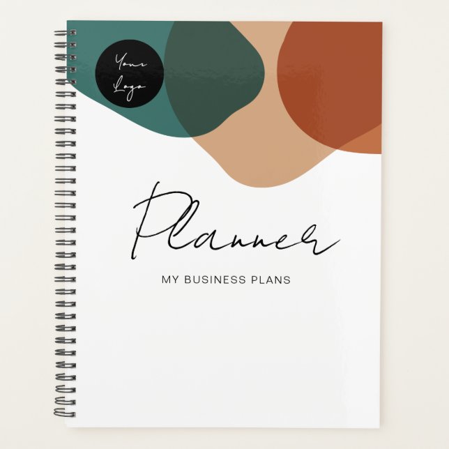 Planificateur d'entreprise moderne minimaliste (Devant)