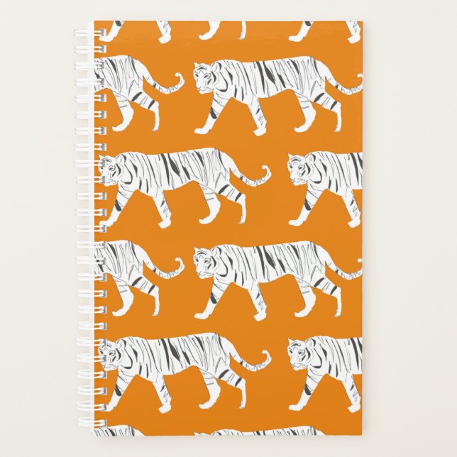 Planificateur d'impression de tigre orange (Devant)
