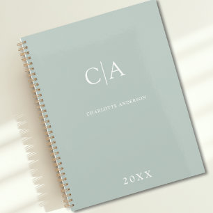 Planificateur d'invitation monogramme simple et él