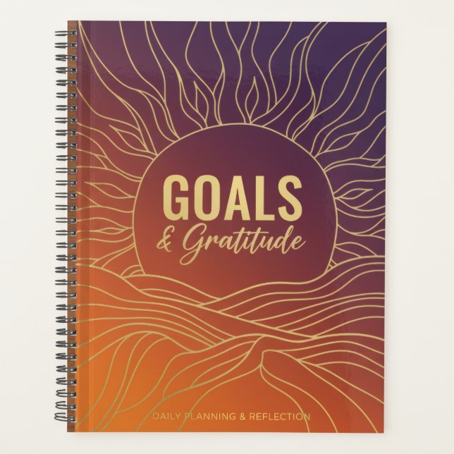 Planificateur d'objectifs et de gratitude (Devant)