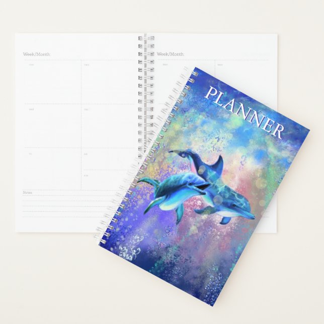 Planificateur Dolphin en couple (Devant avec enveloppe)
