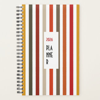 Planificateur Echo Trails 2026 – Rayures aux Teint