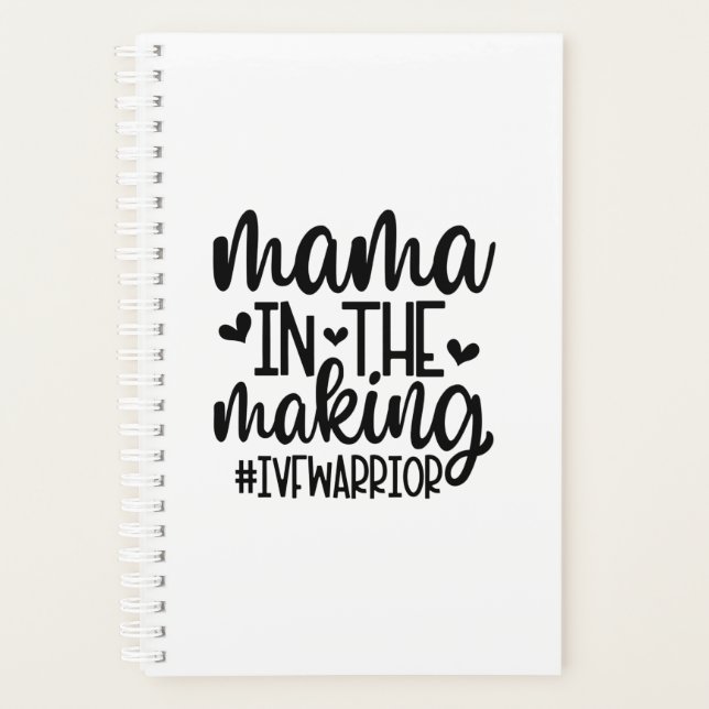 Planificateur FIV personnalisé #mamainthemaking (Devant)