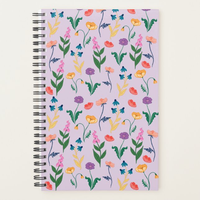 Planificateur fleur sauvage en Lavender (Devant)