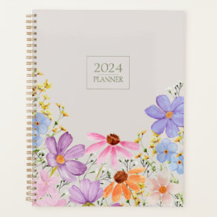 Planificateur fleur sauvage romantique