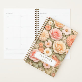 Planificateur floral année personnalisée