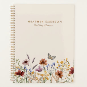 Planificateur floral aquarelle