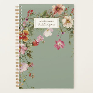 Planificateur floral élégant personnalisé