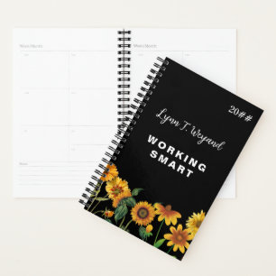 Planificateur floral lumineux Tournesol nom person