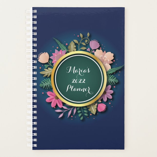 Planificateur floral personnalisé 2022 (Devant)