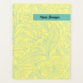 Planificateur floral personnalisé de 12 mois