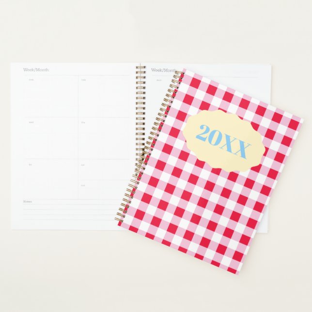 Planificateur Gingham (Devant avec enveloppe)