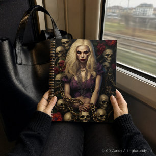 Planificateur gothique Blonde Zombie Babe avec Crâ