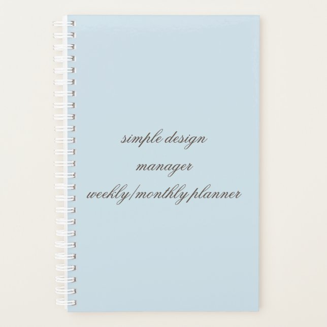 planificateur hebdomadaire/mensuel (Devant)