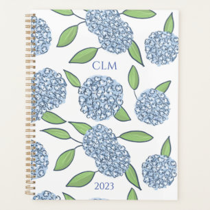 Planificateur Hydrangea monogramme