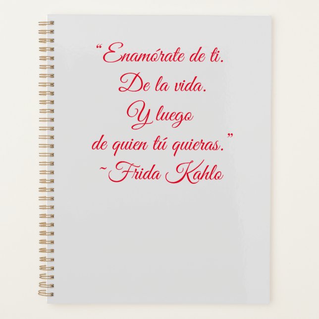 Planificateur inspiré Frida (Devant)