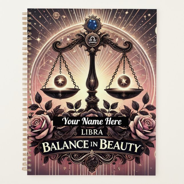 Planificateur Libra "Balance in Beauty" (Devant)