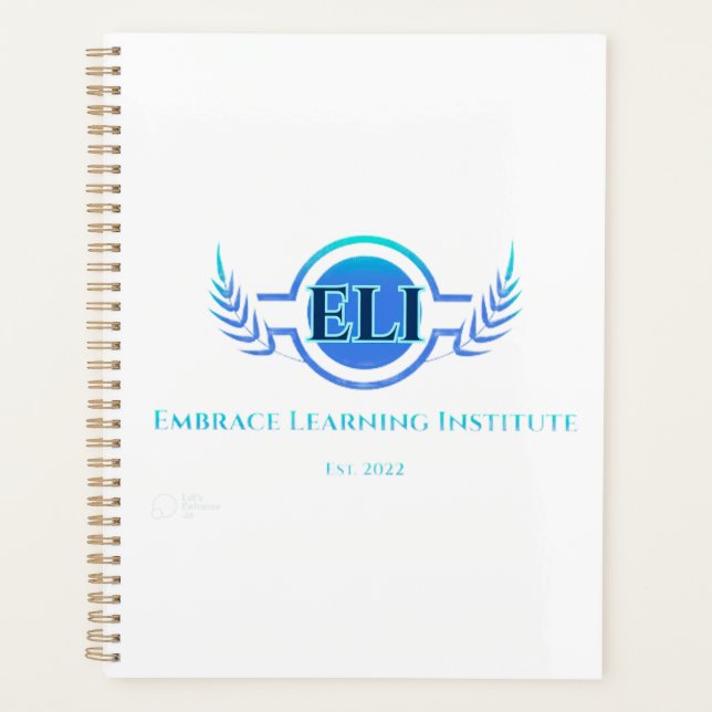Planificateur - Logo de l'institut d'apprentissage (Devant)