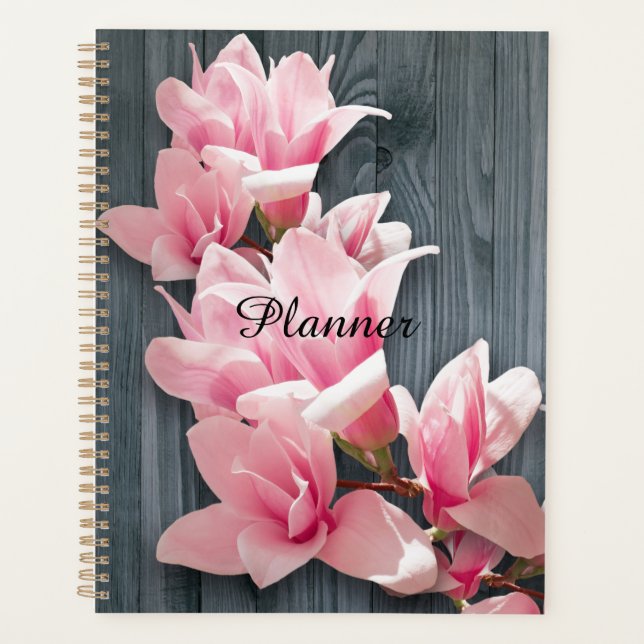 Planificateur Magnolias Rose (Devant)