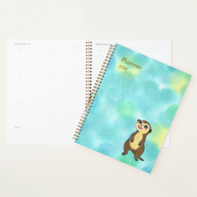 Planificateur Meerkat animal mou (Devant avec enveloppe)