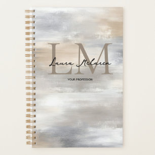 Planificateur métallisé Monogram Luxe Aesthetic