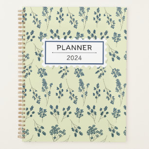 Planificateur Motif de fleurs bleues mignonnes