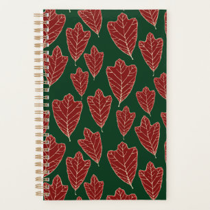 Planificateur Motif Feuille de chêne d'hiver