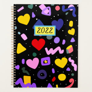 Planificateur Motif tendance des années 80