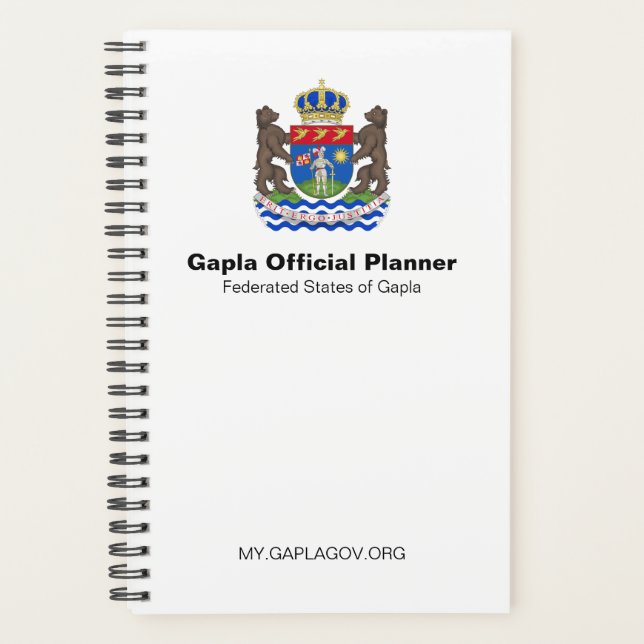 Planificateur officiel Gapla (Devant)
