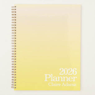 Planificateur ombré jaune moderne