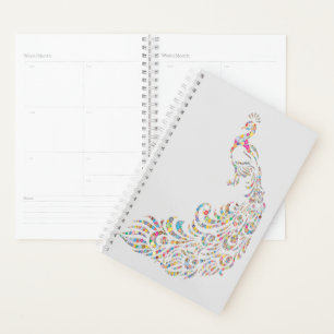 Planificateur Peacock coloré Multicolore