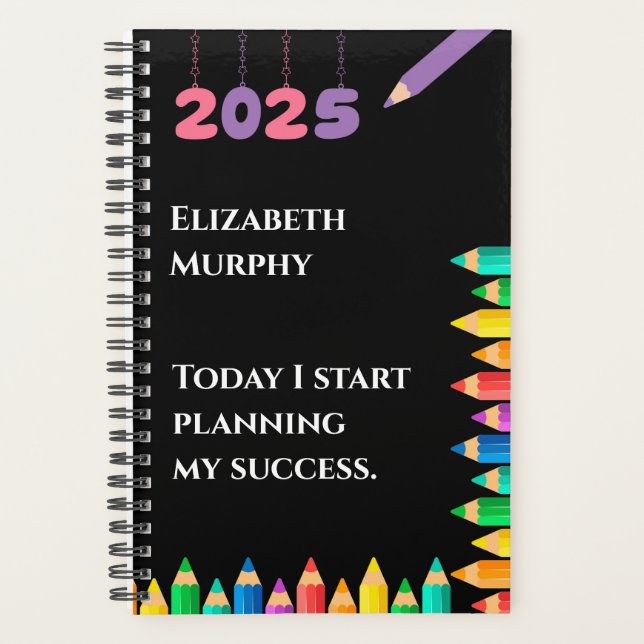 Planificateur personnalisé 2025 (Devant)