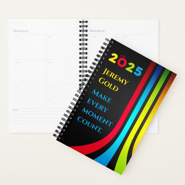 Planificateur personnalisé 2025 (Devant avec enveloppe)