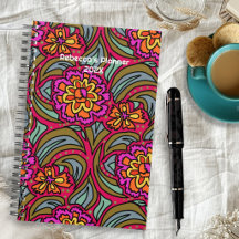 Planificateur personnalisé à motif floral moderne