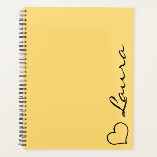 Planificateur personnalisé avec écriture de votre
