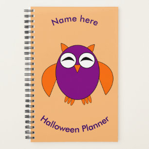 Planificateur personnalisé Chouette Halloween