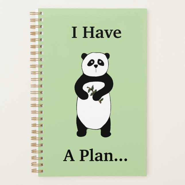 Planificateur personnalisé Cute Panda (Devant)